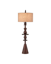Cipher Floor Lamp in Walnut Brown
