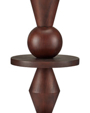 Cipher Floor Lamp in Walnut Brown