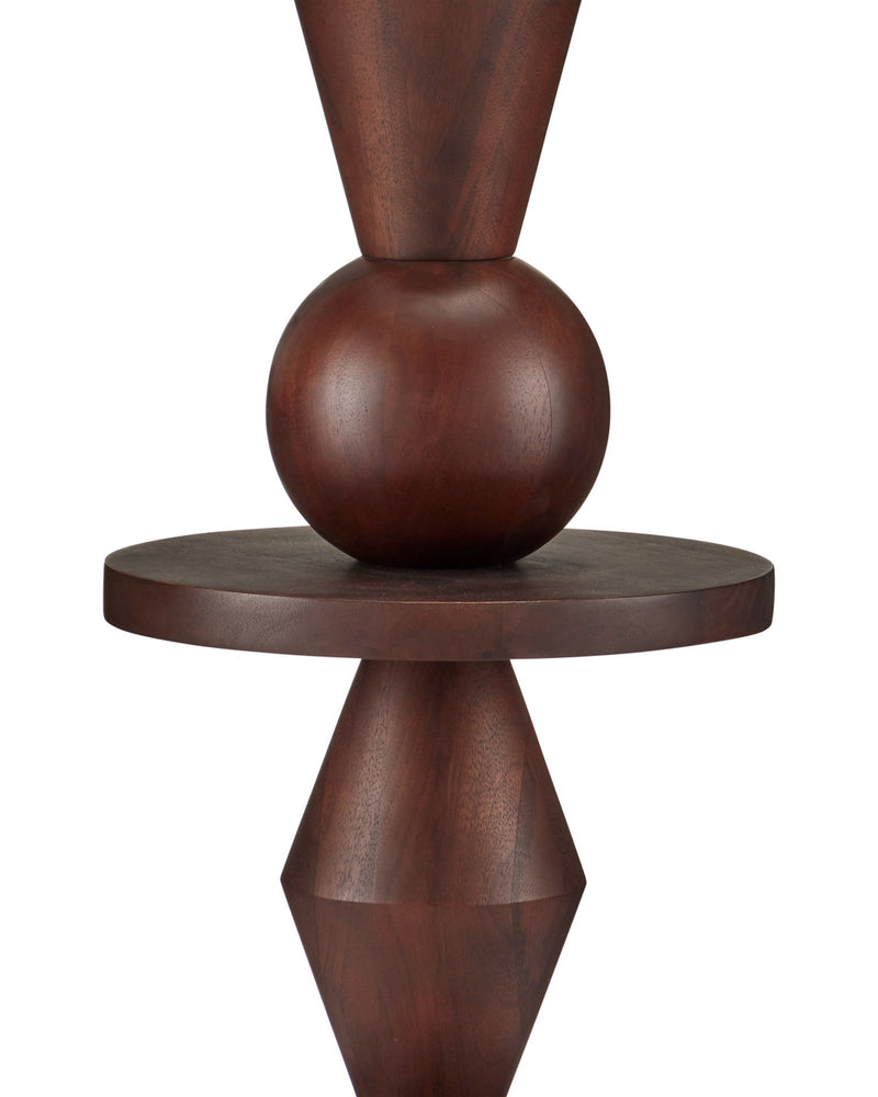 Cipher Floor Lamp in Walnut Brown