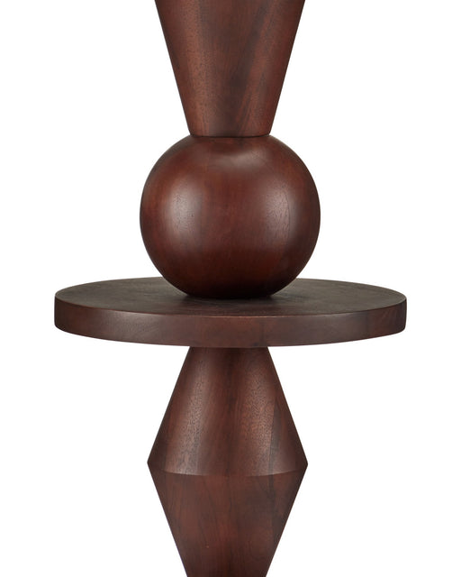 Cipher Floor Lamp in Walnut Brown