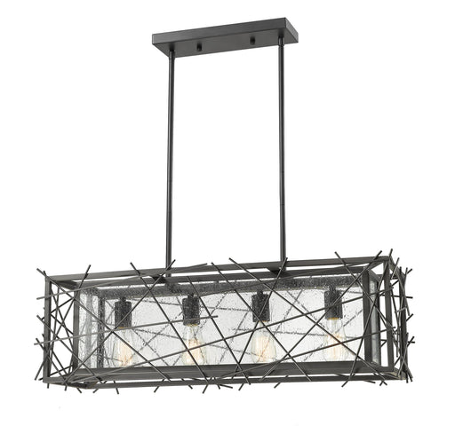 Stanwood 4 Light 32" Linear Pendant in Bronze
