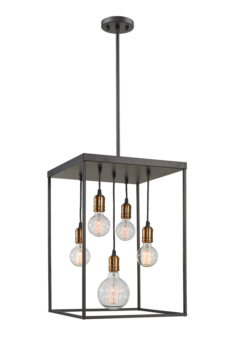 Troubadour 5 Light 16" Pendant in Bronze