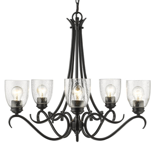 Parrish 5-Light Chandelier in Matte Black