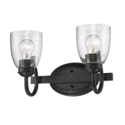 Parrish 2-Light Bath Vanity Light in Matte Black