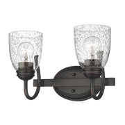 Parrish 2-Light Bath Vanity Light in Rubbed Bronze