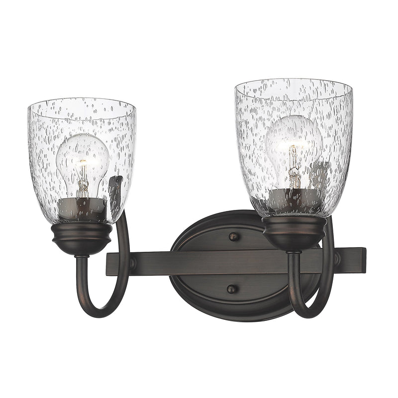 Parrish 2-Light Bath Vanity Light in Rubbed Bronze