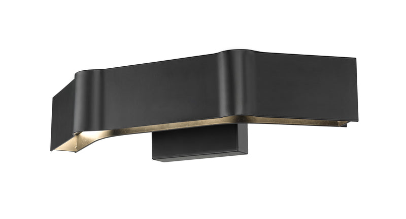 Arcano 1 Light 16.75" Wall Sconce in Matte Black
