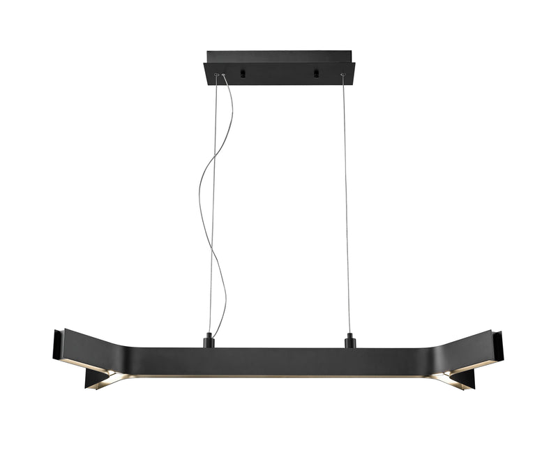 Arcano 1 Light 44" Linear Pendant in Matte Black