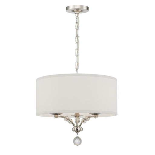Mirage 3 Light 18" Chandelier in Polished Nickel