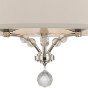 Mirage 3 Light 18" Chandelier in Polished Nickel