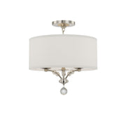 Mirage 3 Light 18" Semi Flush Mount in Polished Nickel