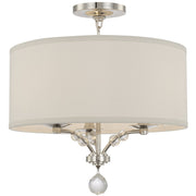 Mirage 3 Light 18" Semi Flush Mount in Polished Nickel