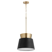 Trapezoid Pendant in Textured Black