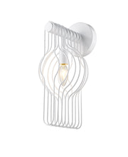 Contour 1 Light 7" Wall Sconce in White