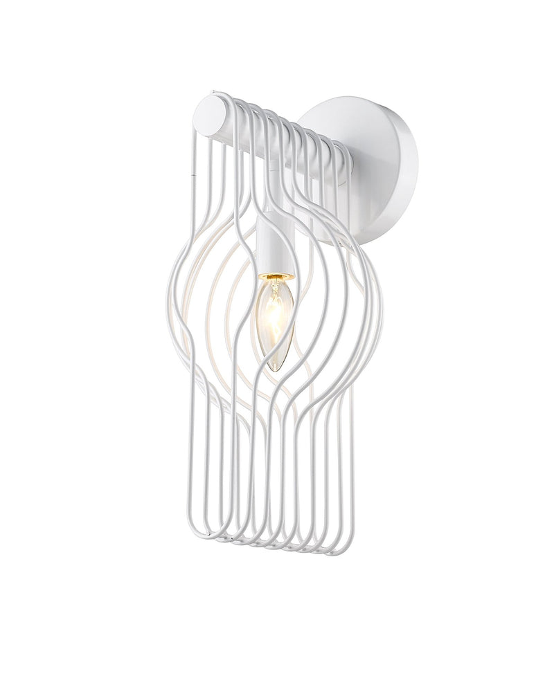 Contour 1 Light 7" Wall Sconce in White