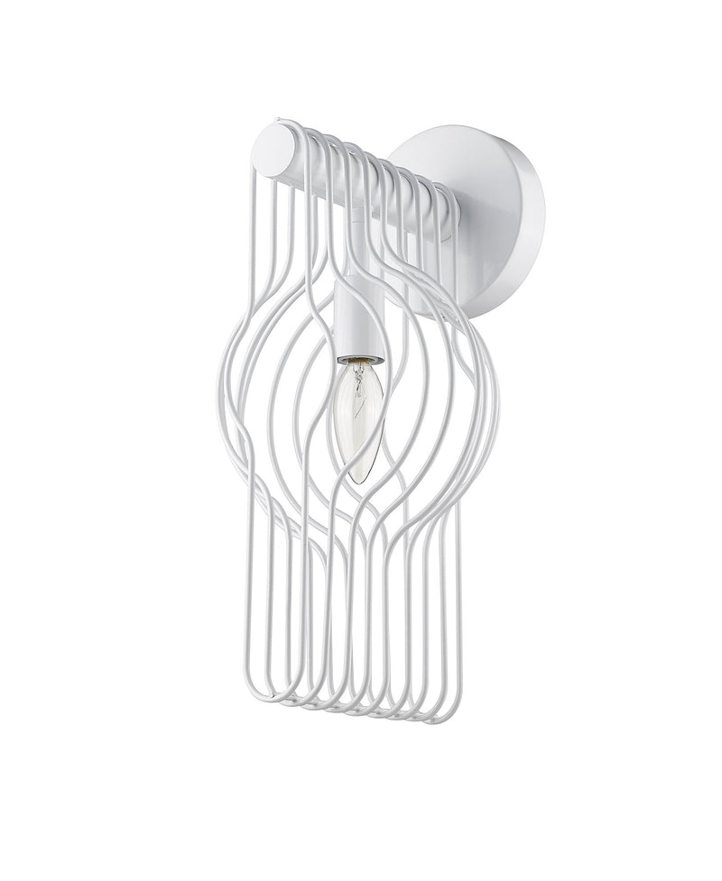 Contour 1 Light 7" Wall Sconce in White