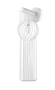 Contour 1 Light 7.75" Wall Sconce in White