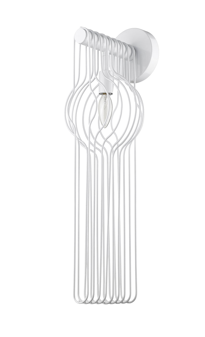 Contour 1 Light 7.75" Wall Sconce in White