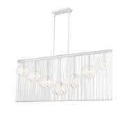 Contour 7 Light 62.75" Linear Pendant in White