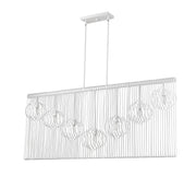 Contour 7 Light 62.75" Linear Pendant in White