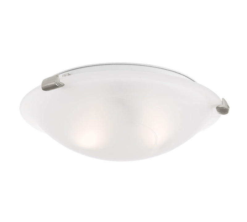 Oasis 2-Light Flush Mount in Brushed Nickel