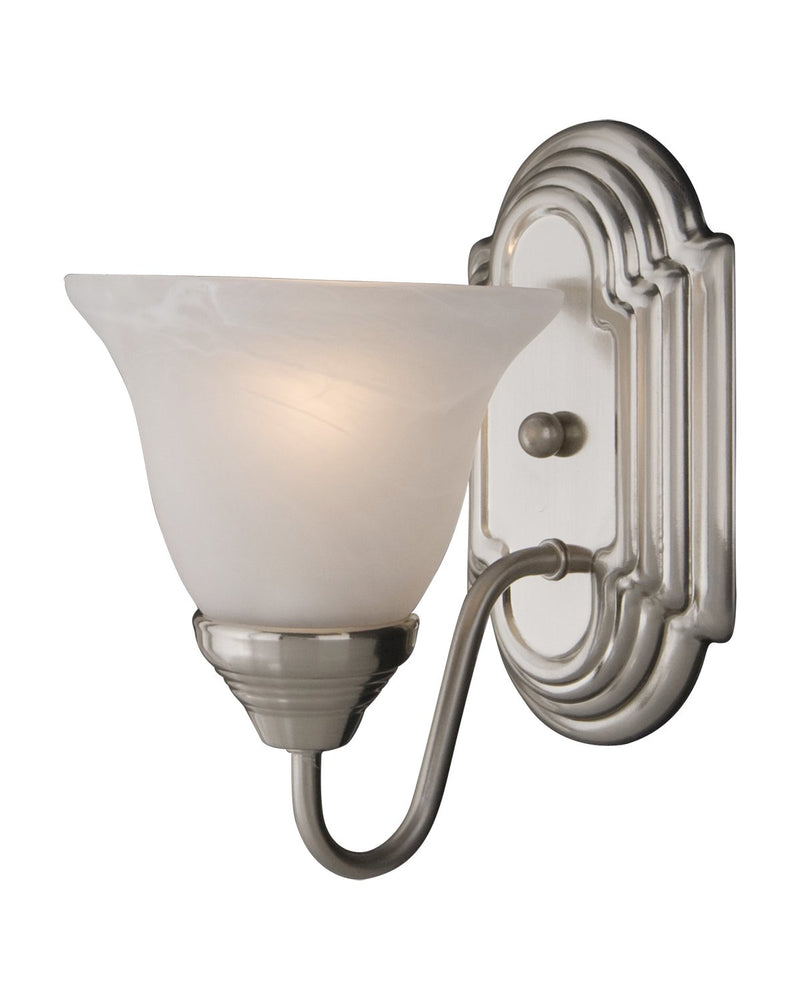 Essentials 1 Light Wall Sconce in Satin Nickel