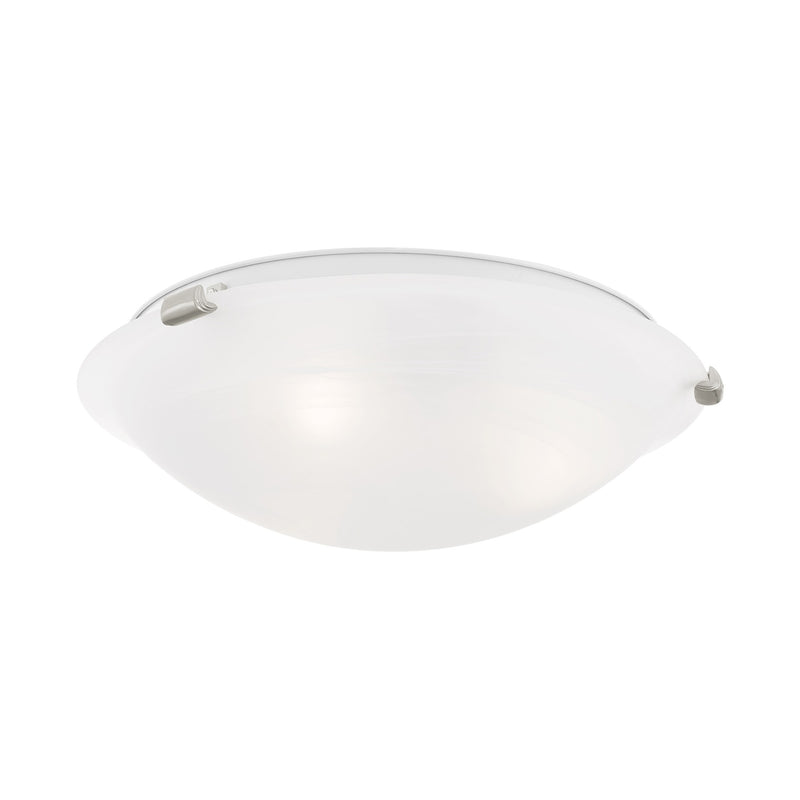Oasis 3-Light Flush Mount in Brushed Nickel