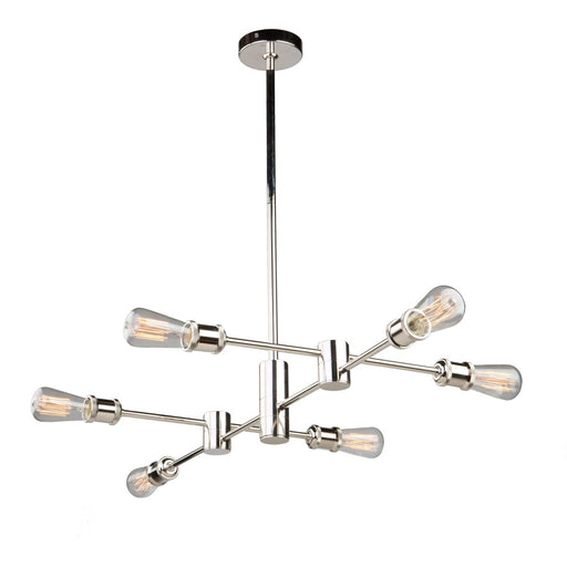 Tribeca 6-Light Chandelier in Polished Nickel