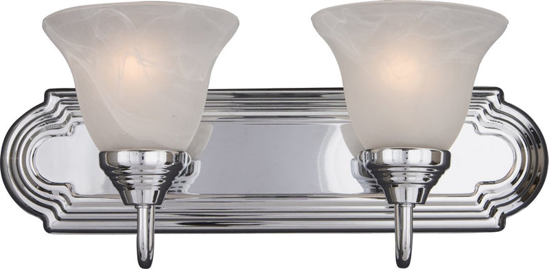 Essentials 2 Light Bath Vanity Light in Polished Chrome