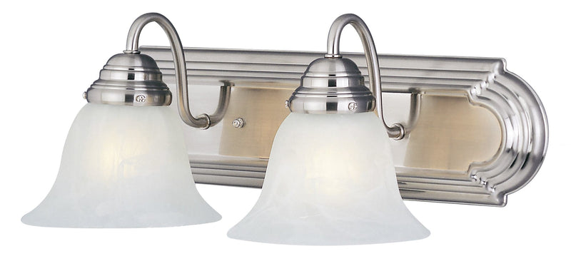 Essentials 2 Light Bath Vanity Light in Satin Nickel