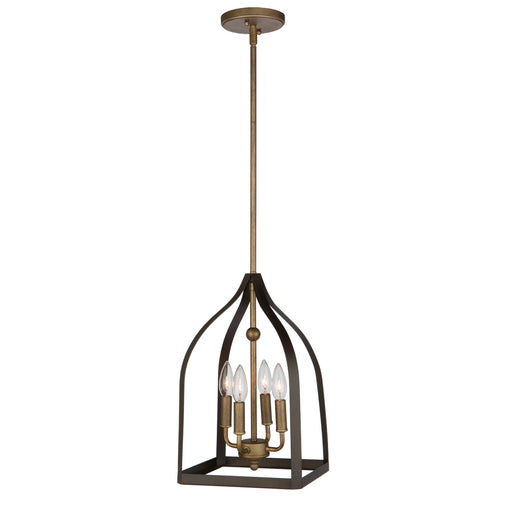 Worthington Chandelier in Oil Rubbed Bronze & Antique Gold - Lamps Expo