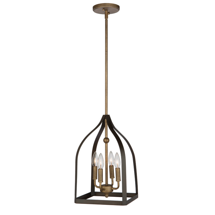 Worthington Chandelier in Oil Rubbed Bronze & Antique Gold - Lamps Expo