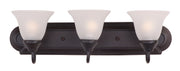 Essentials 3 Light Bath Vanity Light in Oil Rubbed Bronze