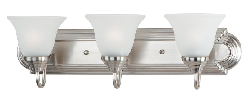 Essentials 3 Light Bath Vanity Light in Satin Nickel