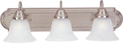 Essentials 3 Light Bath Vanity Light in Satin Nickel