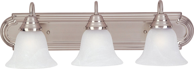 Essentials 3 Light Bath Vanity Light in Satin Nickel