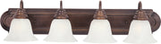 Essentials 4 Light Bath Vanity Light in Oil Rubbed Bronze