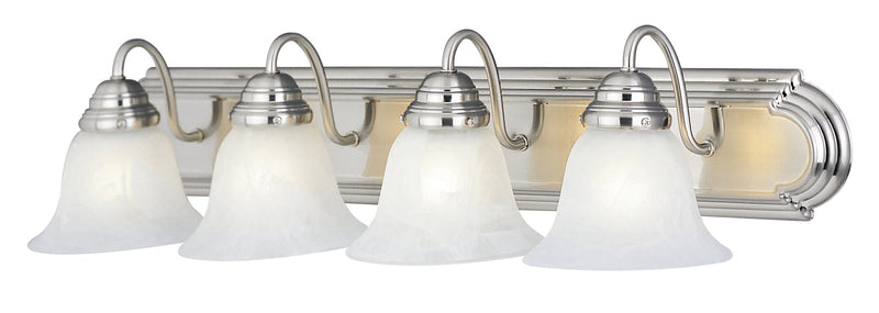 Essentials 4 Light Bath Vanity Light in Satin Nickel