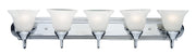 Essentials 5 Light Bath Vanity Light in Polished Chrome