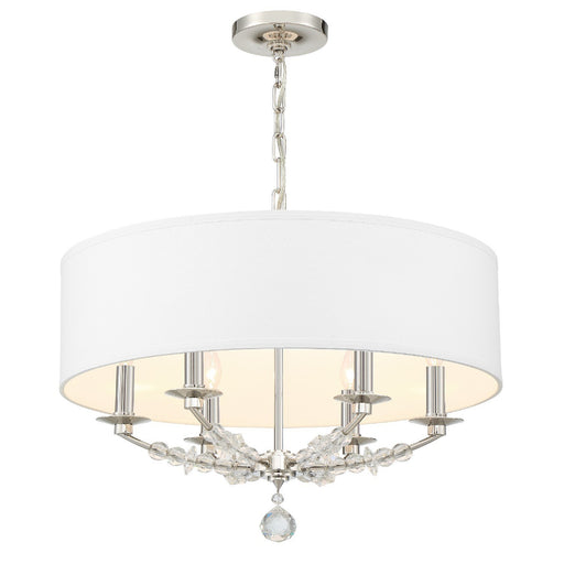 Mirage 6 Light 24" Chandelier in Polished Nickel