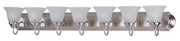Essentials 7 Light Bath Vanity Light in Satin Nickel