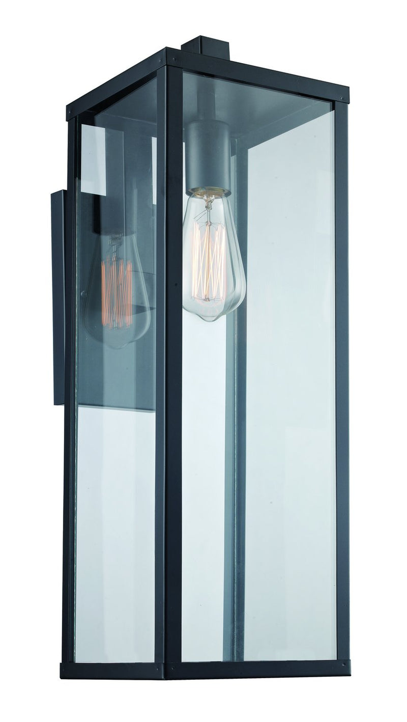 Oxford 1-Light 22.5" Outdoor Wall Lantern in Black