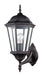 San Rafael 1-Light Wall Lantern in Rust with Clear Beveled Glass