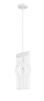 Contour 1 Light 7" Pendant in White
