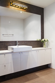 Infinity 6 Light 36" Vanity in Misty Charcoal in a room setting