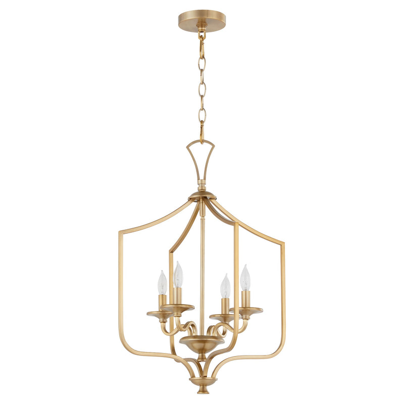 Maryse 4 Light Entry Chandelier in Aged Brass