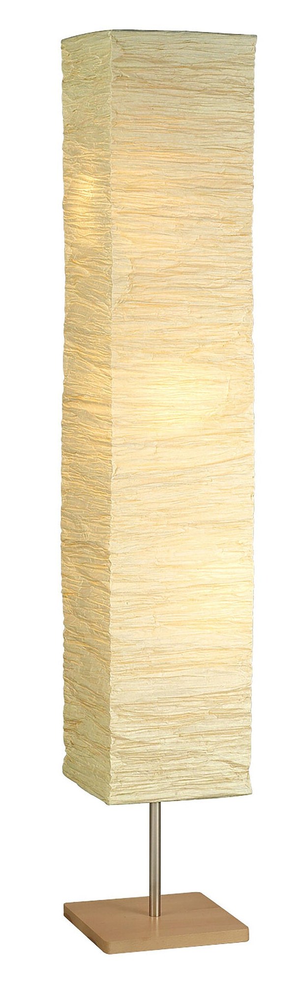 Dune 3-Light Floor Lamp in Natural Rubber Wood/Steel
