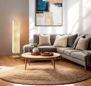 Dune 3-Light Floor Lamp in Natural Rubber Wood/Steel