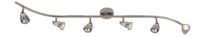 Stingray 6-Light Track Light in Brushed Nickel