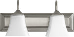Transitional Vanity in Satin Nickel